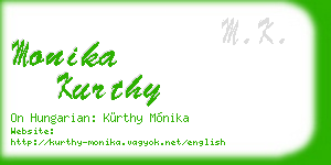 monika kurthy business card